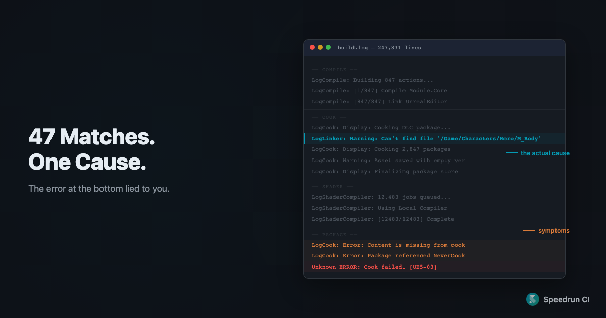 How to Read UE Build Logs Without Losing Your Mind